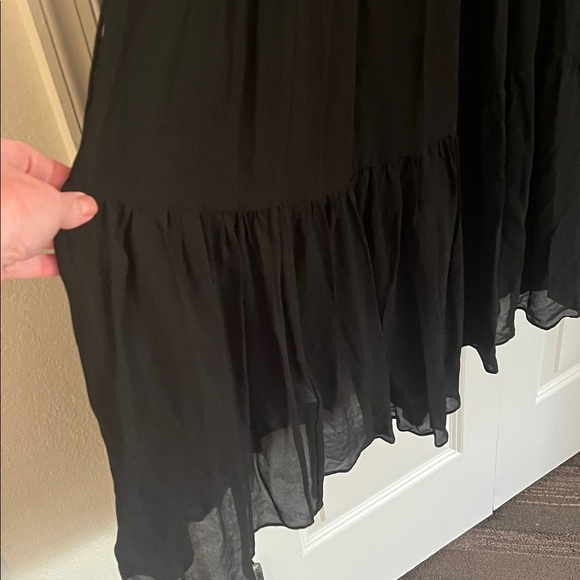 Banana Republic Tiered Black Maxi Dress Sz S - Picture 8 of 11